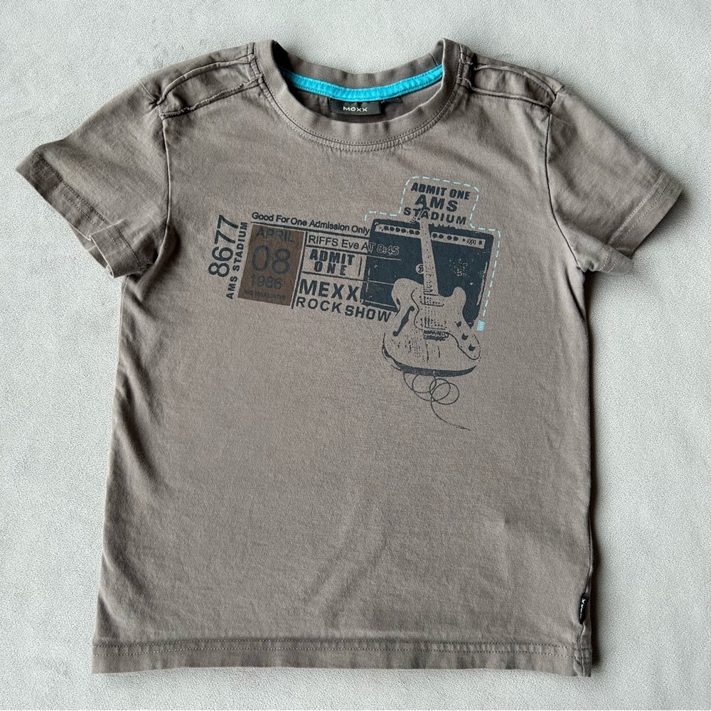 Mexx ~ Rock Show Ticket Graphic Tee ~ Boys Size 7-8